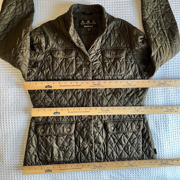 Barbour Flyweight Quilted 4-Pocket Snap-Front Jacket Brown - Picture 4 of 7